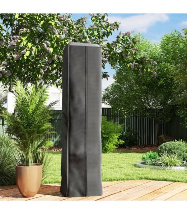 Outsunny Heavy Duty Gas Pyramid Outdoor Patio Heater Cover, Black