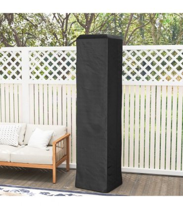 Outsunny Heavy Duty Gas Pyramid Outdoor Patio Heater Cover, Black