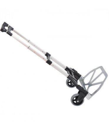 HOMCOM Heavy Duty Aluminium Foldable Hand Truck Trolley, 70KG Load Capacity