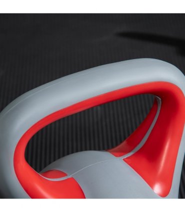 SPORTNOW 14kg Kettle Bell with Handle for Home Gym, Red and Grey