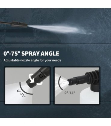 Outsunny 2200W Power Washer 170 Bar Pressure with Adjustable Nozzle