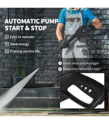 Outsunny 2200W Power Washer 170 Bar Pressure with Adjustable Nozzle