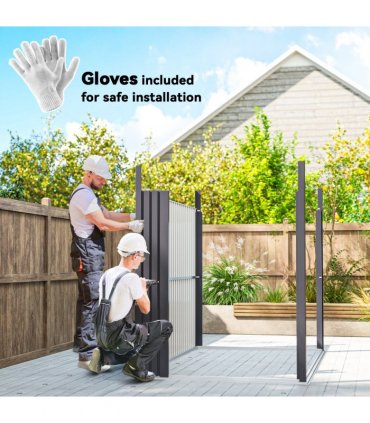 Outsunny 5.3 x 8.5ft Galvanised Steel Garden Shed with Roof Windows