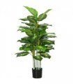HOMCOM Artificial Evergreen Tree Fake Plant in Pot Indoor Outdoor Decor