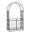 Outsunny Metal Garden Arch with Double Gate, Garden Arbor Climbing Plants