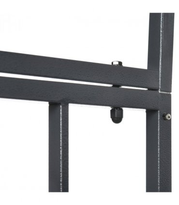 Outsunny Metal Garden Arch with Double Gate, Garden Arbor Climbing Plants