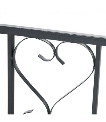 Outsunny Metal Garden Arch with Double Gate, Garden Arbor Climbing Plants
