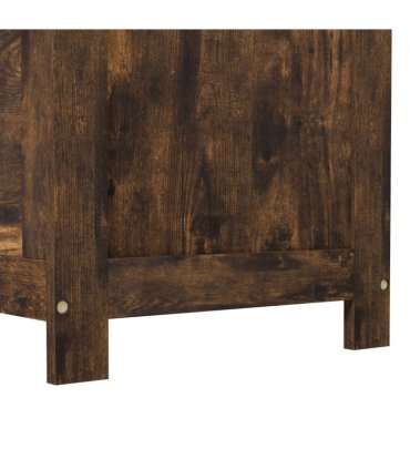 HOMCOM Storage Chest with 2 Safety Hinges, Storage Bench for Living Room