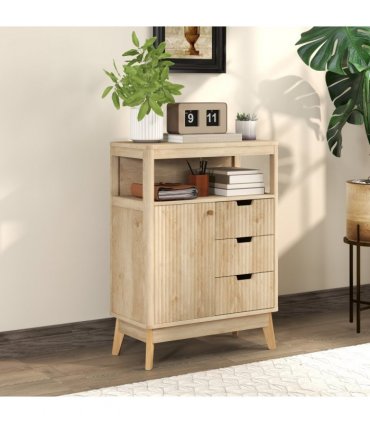 HOMCOM Modern Sideboard Storage Cabinet for Living Room Dining Room Bedroom