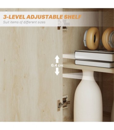 HOMCOM Modern Sideboard Storage Cabinet for Living Room Dining Room Bedroom