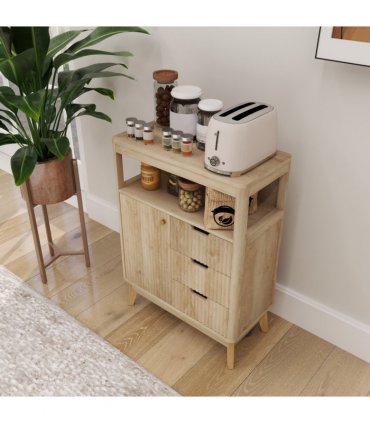 HOMCOM Modern Sideboard Storage Cabinet for Living Room Dining Room Bedroom