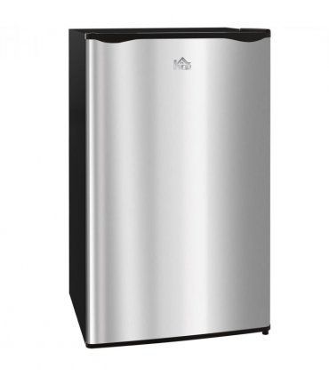 HOMCOM 91L Freestanding Under Counter Fridge Silver Tone