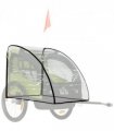 HOMCOM Baby Bike Trailer Cover, Bicycle Trailer Storage Cover Anti Dust Rain