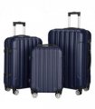 3 Pcs Suitcase Lightweight ABS Carry-on Hand Luggage 4 Spinner Wheels Trolley Case