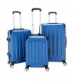 3 Pcs Suitcase Lightweight ABS Carry-on Hand Luggage 4 Spinner Wheels Trolley Case