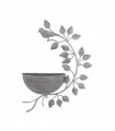 AcaciaHome Durable and Rust-Resistant 42CM Metal Garden Planter – Elegant Outdoor Pot for Flowers, Herbs & Small Shrubs for Your Garden, Patio, or Balcony to Long-Lasting Use Any Outdoor Space (Grey)