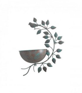 Durable and Rust-Resistant 42CM Metal Garden Planter – Elegant Outdoor Pot for Flowers, Herbs & Small Shrubs for Your Garden, Patio, or Balcony to Long-Lasting Use Any Outdoor Space (Green)