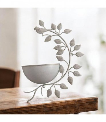 Durable and Rust-Resistant 42CM Metal Garden Planter – Elegant Outdoor Pot for Flowers, Herbs & Small Shrubs for Your Garden, Patio, or Balcony to Long-Lasting Use Any Outdoor Space (Cream)