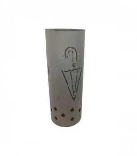 Elegant and Durable 49CM Cream Metal Umbrella Stand - Sleek and Functional Umbrella Holder for Home, Office, and Entryway with a Storage Solution for Stylish Home Décor (1, Umbrella with paint)
