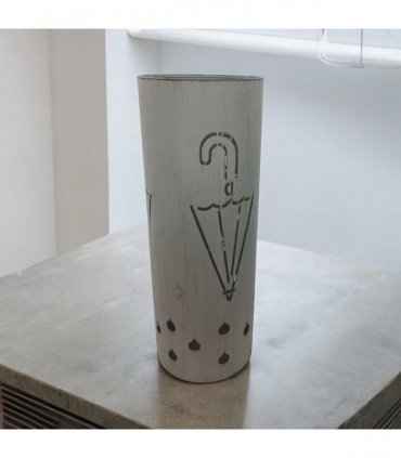 Elegant and Durable 49CM Cream Metal Umbrella Stand - Sleek and Functional Umbrella Holder for Home, Office, and Entryway with a Storage Solution for Stylish Home Décor (1, Umbrella with paint)