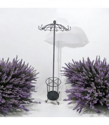Elegant and Premium 172CM Metal Coat Stand & Umbrella Holder - Sturdy and Space-Saving Design with Multiple Hooks Storage for Coats, Hats, and Umbrellas for Home, Office, and Entryway (Grey)