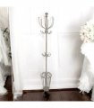 AcaciaHome Elegant and Premium 175CM Metal Coat Stand and Umbrella Holder – Sturdy and Stylish Storage for Coats, Jackets, and Durable Umbrellas for Entryways, Hallways, and Offices (Cream)
