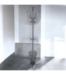 AcaciaHome Elegant and Premium 175CM Metal Coat Stand and Umbrella Holder – Sturdy and Stylish Storage for Coats, Jackets, and Durable Umbrellas for Entryways, Hallways, and Offices (GREY)