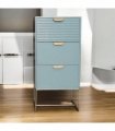 Contemporary and Stylish 64CM Wooden 3 Drawer Bedside Table - Compact Storage Solution with Smooth Sleek Design Wood Frame Drawer Slides for Easy Access to Home Essentials (Green)