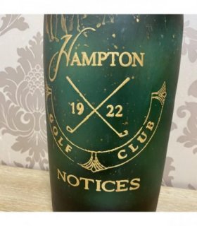 Green Glass Bottle Vase Decorative Home - Rustic Design for Flowers & Xmas Gift