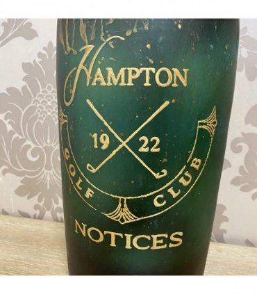 Green Glass Bottle Vase Decorative Home - Rustic Design for Flowers & Xmas Gift