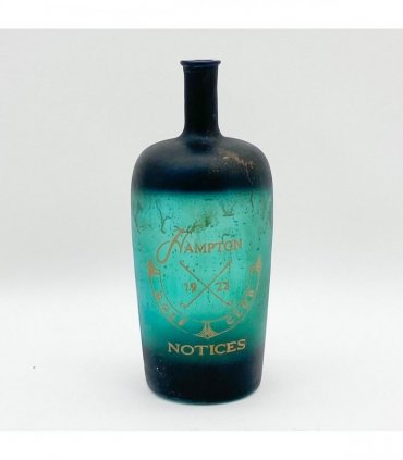 Green Glass Bottle Vase Decorative Home - Rustic Design for Flowers & Xmas Gift