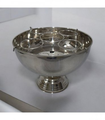 Stylish and Vintage Table Top Champagne Aluminium Bucket with Distressed Look Wine Cooler Ice Gift - Durable & Easy Maintenance for Celebrations, Parties, Bar, and Home Decor