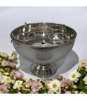 Stylish and Vintage Table Top Champagne Aluminium Bucket with Distressed Look Wine Cooler Ice Gift - Durable & Easy Maintenance for Celebrations, Parties, Bar, and Home Decor