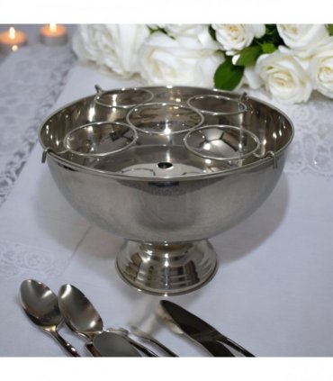Stylish and Vintage Table Top Champagne Aluminium Bucket with Distressed Look Wine Cooler Ice Gift - Durable & Easy Maintenance for Celebrations, Parties, Bar, and Home Decor