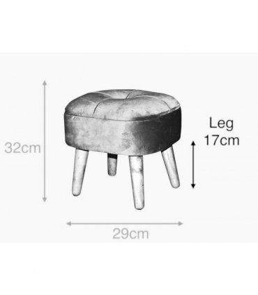 AcaciaHome Stylish & Durable Living Velvet Ottoman Footstool with Lift-Up Storage, Round Design, Traditional Pattern, Comfortable Medium Firmness for Living Room, Office or Lounge (Yellow, Round)