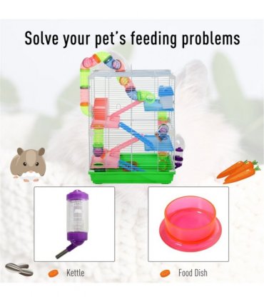 Hamster Cage 18" L x 11.75" W x 22.75" H (Without Tube and Water Bottle)