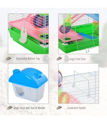 Hamster Cage 18" L x 11.75" W x 22.75" H (Without Tube and Water Bottle)