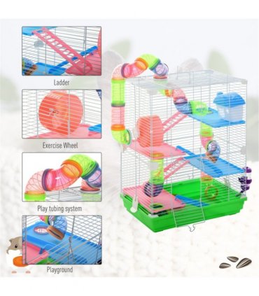 Hamster Cage 18" L x 11.75" W x 22.75" H (Without Tube and Water Bottle)