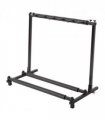 Triple Folding Multiple Guitar Holder Rack Stand Black