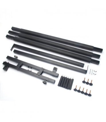 Triple Folding Multiple Guitar Holder Rack Stand Black