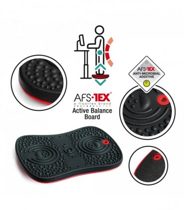 Pallet:AFS-TEX® Active Anti-Microbial Exercise Wobble Balance Board - 35 x 50cm Black - Pack of 120