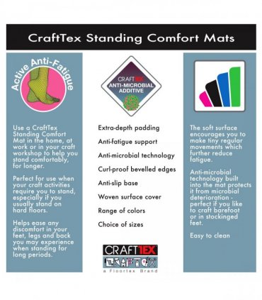 Pallet:Floortex® Black Standing Comfort Mat - 50 x 80cm Pack of 70