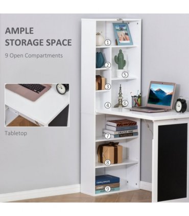 Wall Mount Desk Cabinet  38.5" W x 20" D x 60.25" H