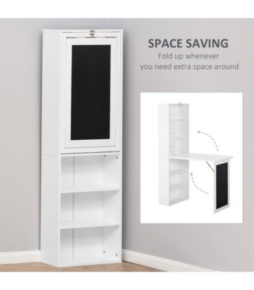 Wall Mount Desk Cabinet  38.5" W x 20" D x 60.25" H