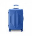 20-inch ABS Hard Shell Suitcase with Diamond Pattern - Navy Blue