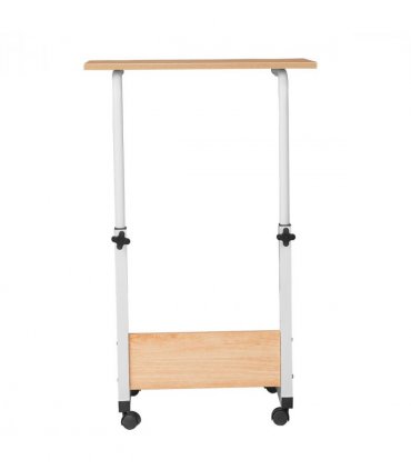Adjustable Oak-Finish P2 Particle Board Computer Desk (60cm) - Versatile & Space-Saving