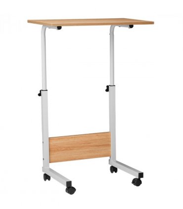 Adjustable Oak-Finish P2 Particle Board Computer Desk (60cm) - Versatile & Space-Saving