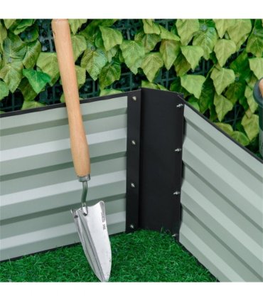 Grey Steel Garden Bed