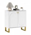 HOMCOM Sideboard with Adjustable Shelves & Doors for Living Room, White