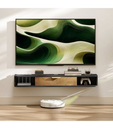 HOMCOM 120 cm Floating TV Unit with Storage Entertainment Media Console Grey